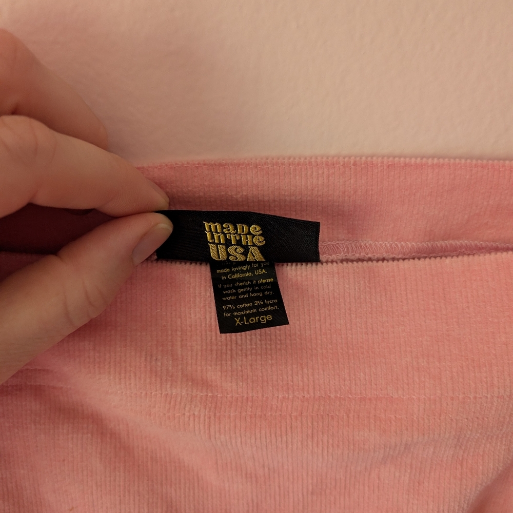 Nooworks Pink Corduroy Overalls Size XL - Picture 7 of 12